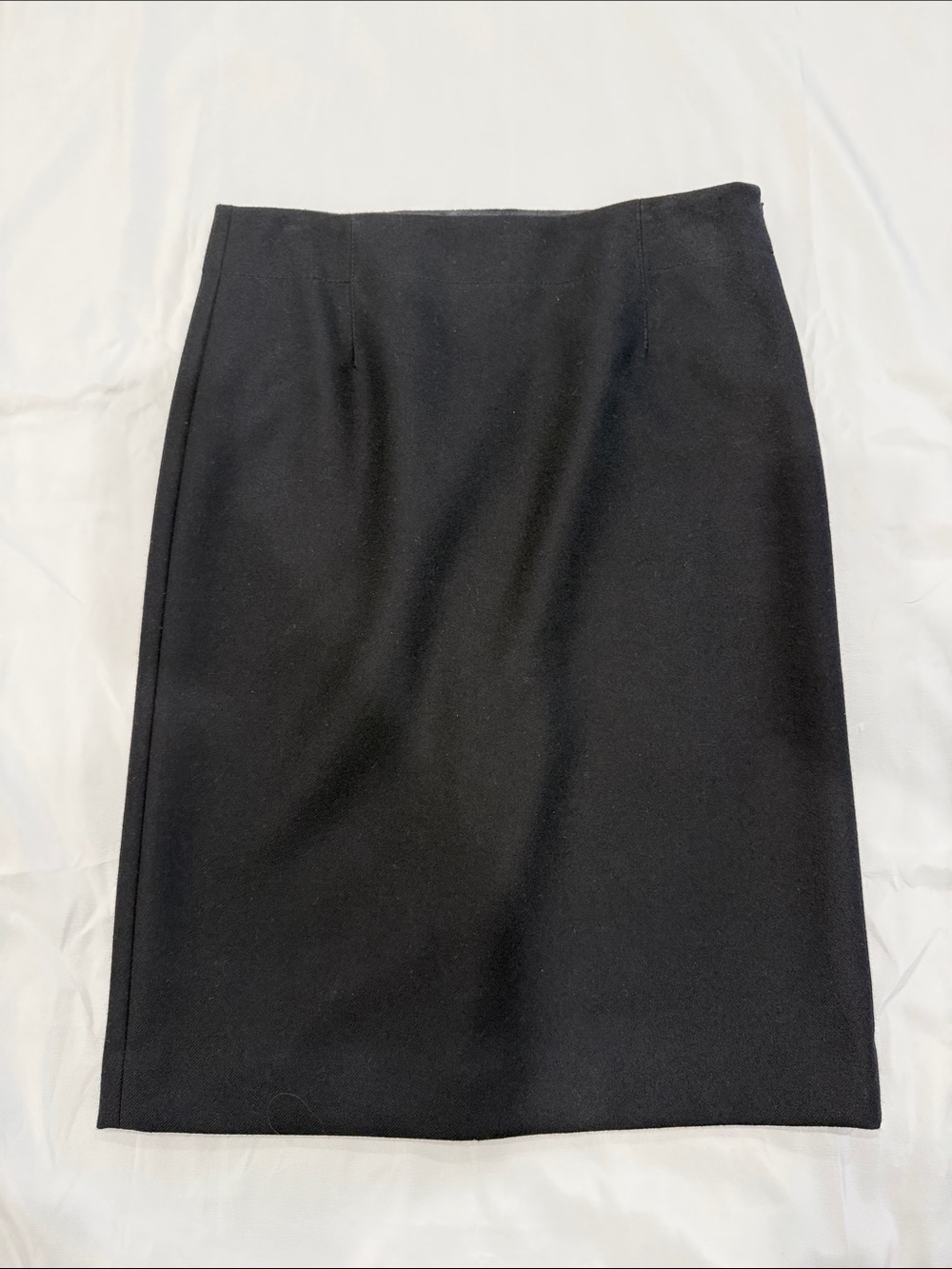 Classic J Crew Black Wool Midi Skirt - Women's Workwear—14 Tall